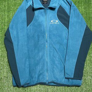 Oakley Lake Blue Full Zip Fleece Jacket Men’s Medium NWOT Rare Gorpcore Tuff